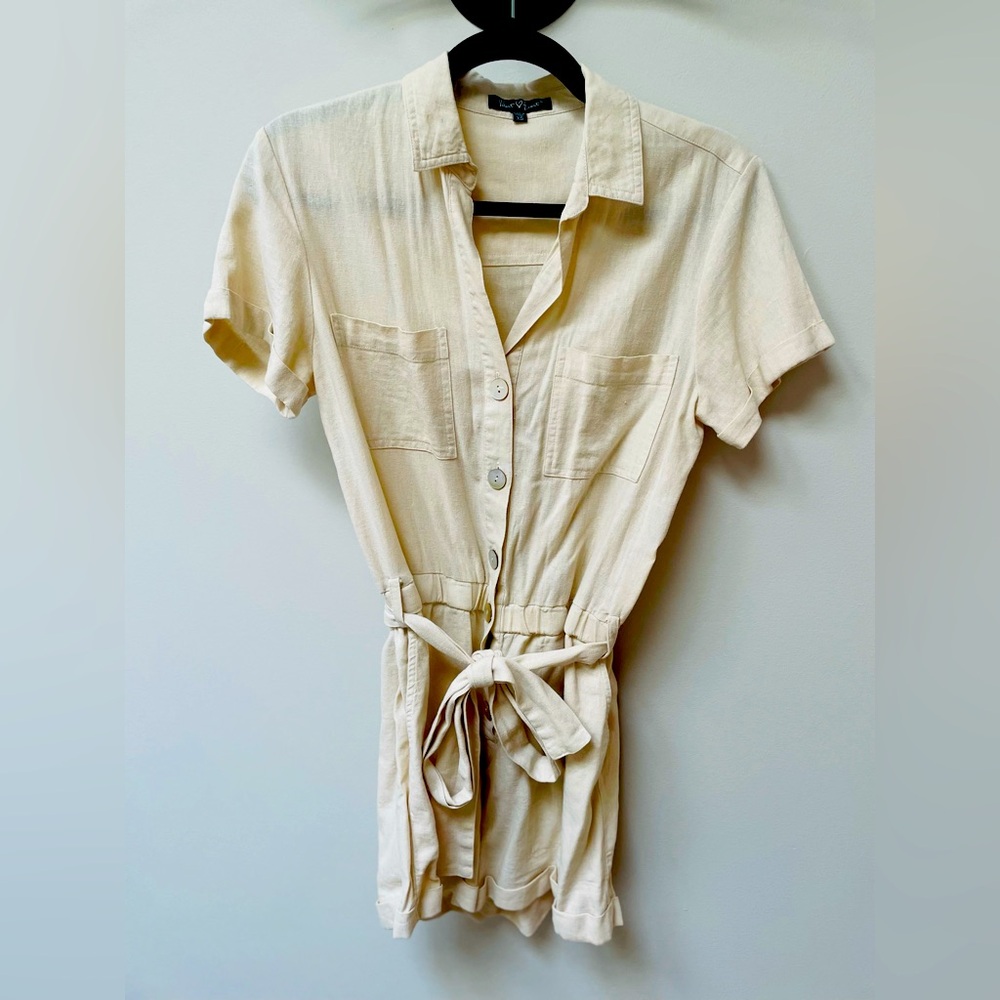 Velvet Heart Linen Romper